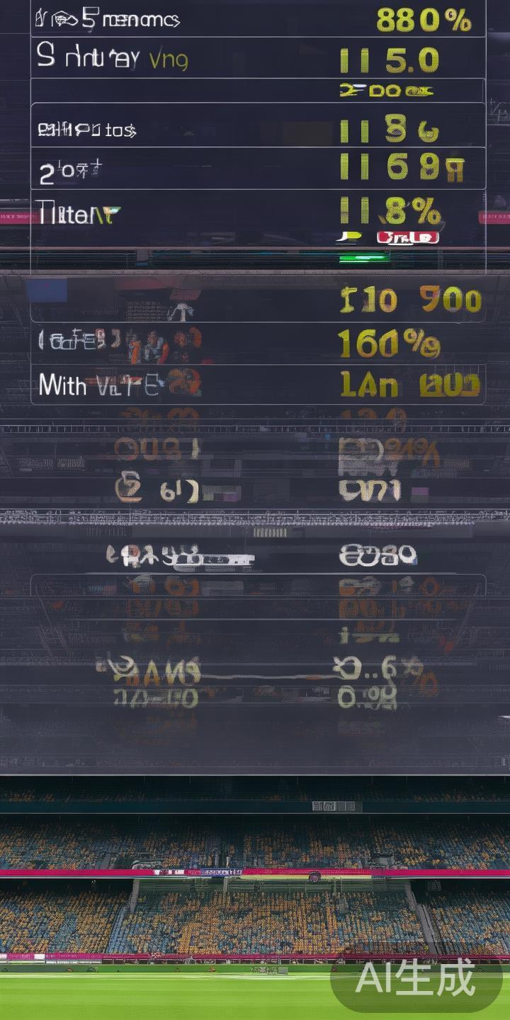 全面解析赌球网足球比分最新走势及实用投注策略指南 例如,一项统计显示,某队在最近五个主场比赛中,赢得